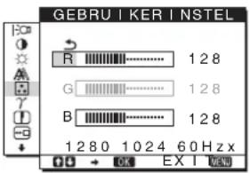 SONY SDME76D - De kleurtemperatuur nauwkeurig aanpassen (GEBRUIKERINSTEL) - 1