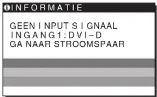 SONY SDME76A - Ais "GEEN INPUT SIGNAAL" op het scherm verschijnt - 1