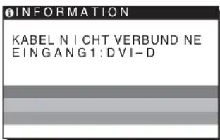 SONY DSMHS95D - Wenn KABEL NICTT VERBUNDEN auf dem Bildschirm erscheint - 1