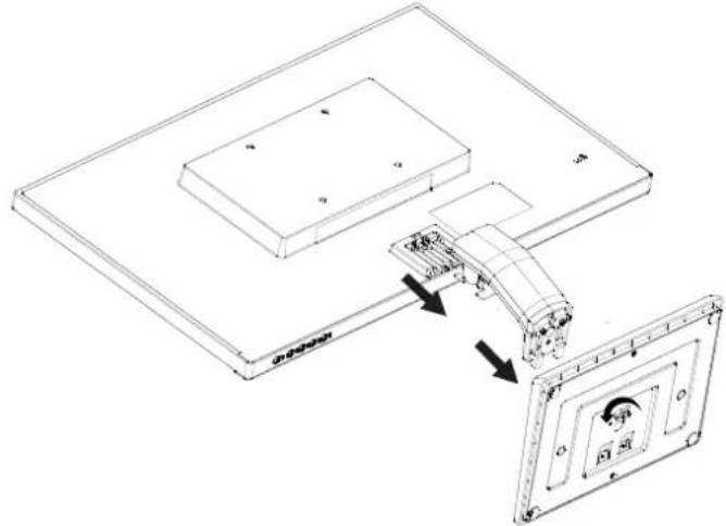 BENQ GW2406Z - Retirer le pied du moniteur - 1