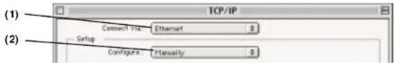 BELKIN F5D72304 - Netwerkinstellingen onder Mac OS (tot 9.x) handmatig configureren - 1