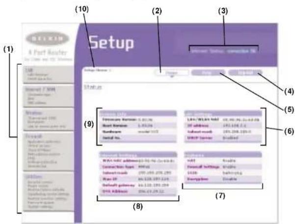 BELKIN F5D72304 - Définition de l'interface utilisateur évoluée basée sur le Web - 1