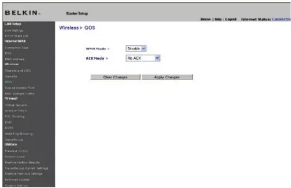 BELKIN Wireless G Plus MIMO Route - QOS - 1