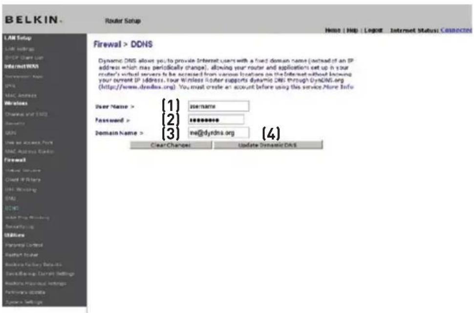BELKIN Wireless G Plus MIMO Route - De Dynamic DNS Update Client van de router installeren. - 1