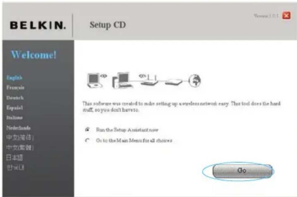 BELKIN Wireless G Plus MIMO Route - Stap 2 Installeer de router – Gebruik de Setup-Assistent Software - 1