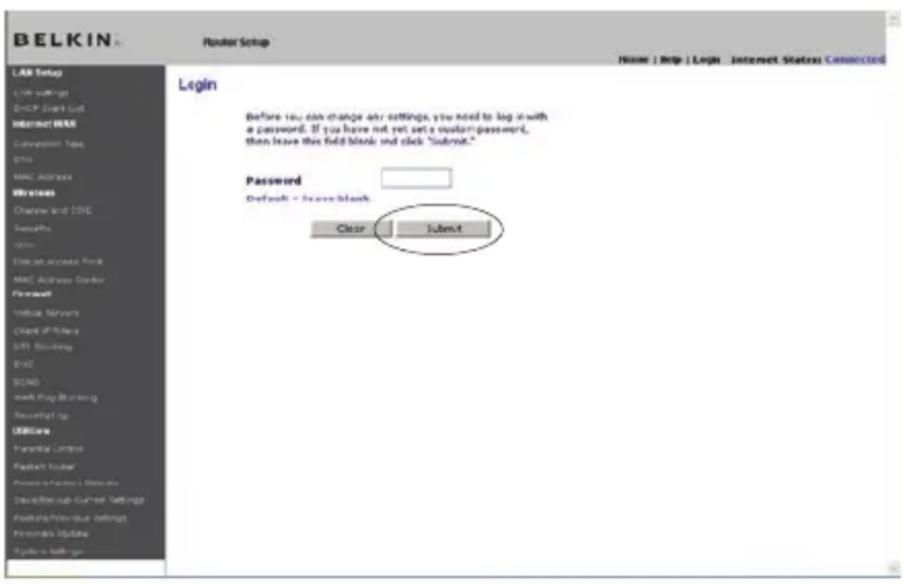 BELKIN Wireless G Plus MIMO Route - Inloggen op de router - 1