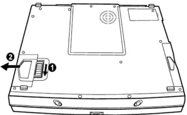 MAXDATA Vision 440T - Den Akku wechseln - 1