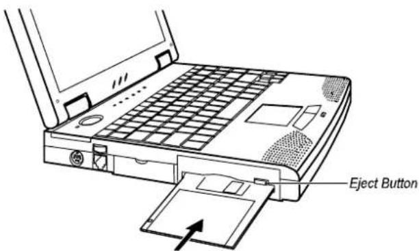 MAXDATA Vision 440T - Inserting and Ejecting Diskettes - 1