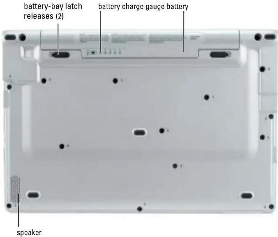 DELL Latitude X1 - Bottom View - 1