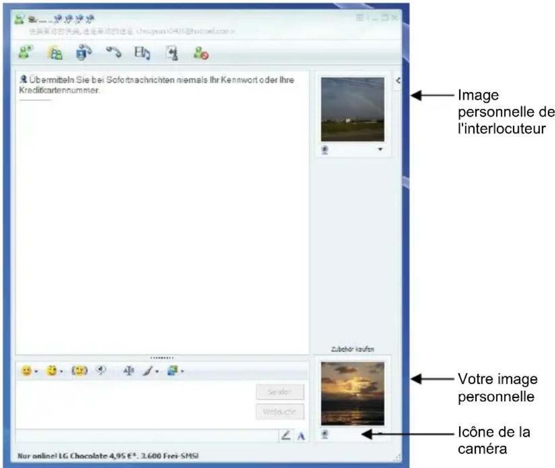 MEDION MD 96350 - Exemple d'utilisation avec Windows Messenger - 1