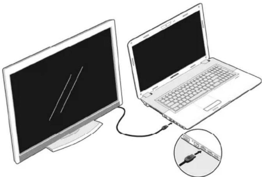 MEDION MD98680 - Connexion d'un moniteur externe - 2
