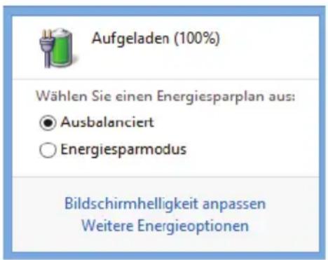 MEDION Akoya E1232T MD 99466 - Überprüfen der Akkuladung - 1