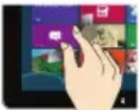 MEDION Akoya E1232T MD 99466 - Vingerbewegingen voor het touchscreen - 4