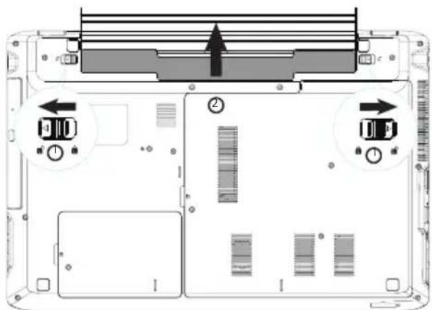 MEDION Akoya P7632 MD 99444 - Verwijderen van de accu - 1