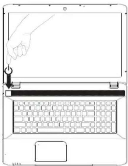 MEDION Akoya P7632 MD 99444 - Bouton on/off - 1