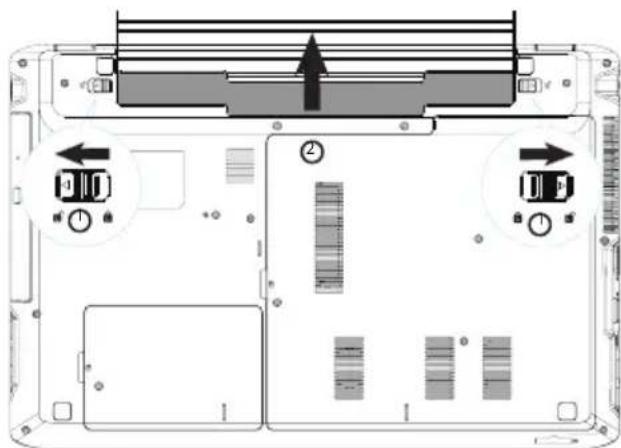 MEDION Akoya P7632 MD 99444 - Entnehmen des Akkus - 1