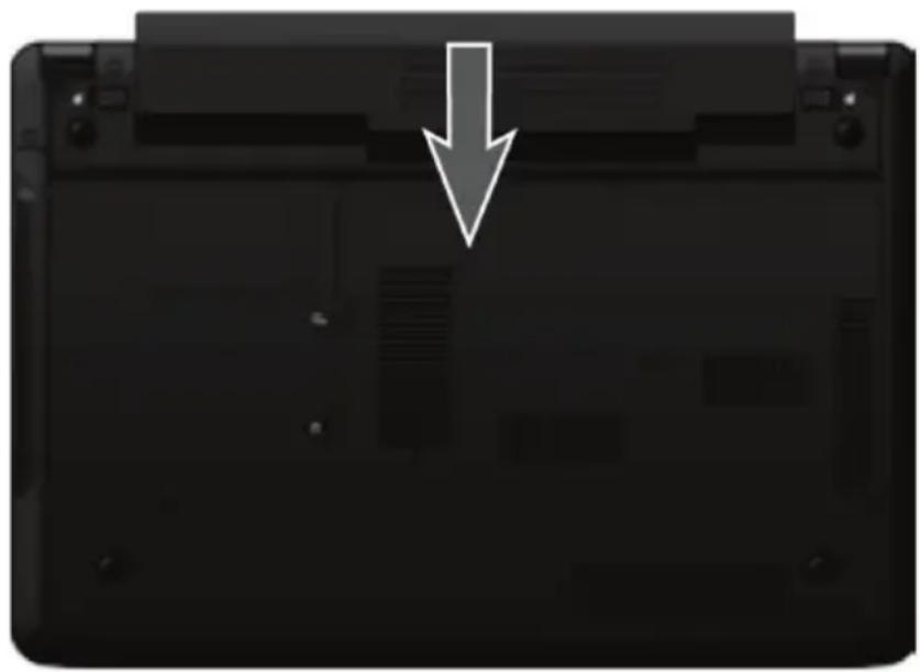 MEDION Akoya E6234 MD 99230 - Einsetzen des Akkus - 1
