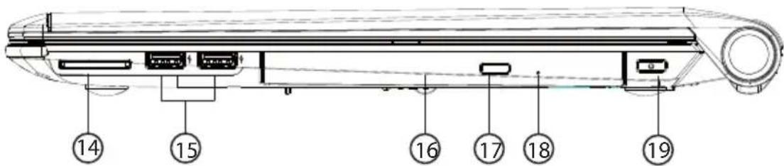 MEDION Akoya E6212T MD 99270 - Rechterkant - Côté droit - Rechte Seite - 1