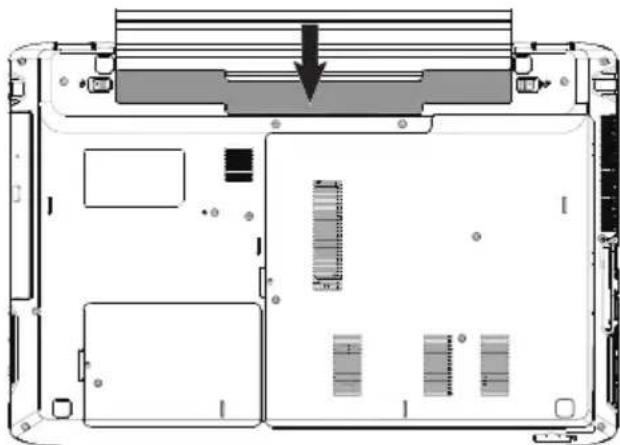 MEDION Akoya E7226T MD 99310 - Einsetzen des Akkus - 1