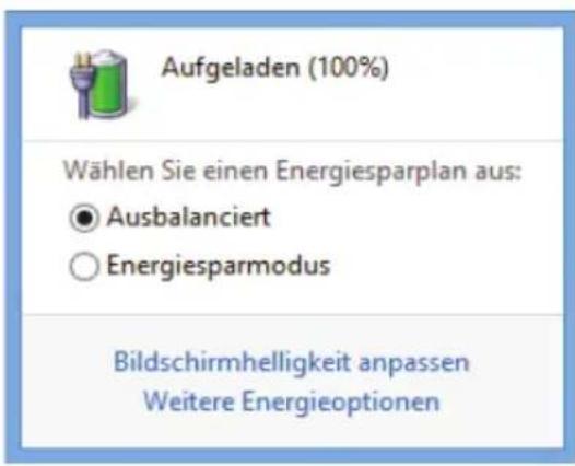 MEDION Akoya E7226T MD 99310 - Überprüfen der Akkuladung - 1