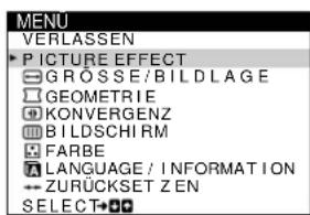 SONY HMDA420 - Auswählen der Sprache für die Bildschirmmenüs (LANGUAGE/INFORMATION) - 2