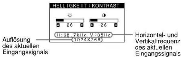 SONY HMDA420 - ■ Anzeigen des aktuellen Eingangssignals - 1