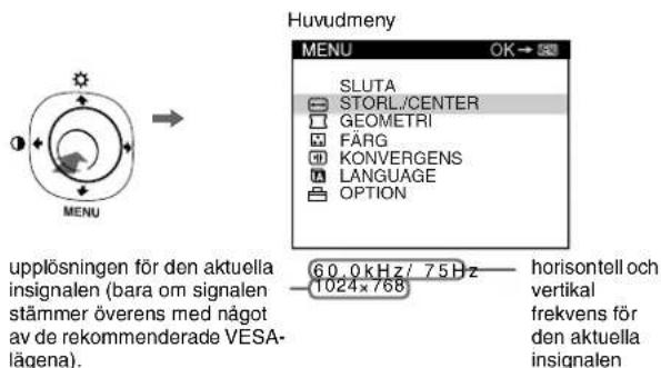 SONY HMDA230 - Använda menyn - 1