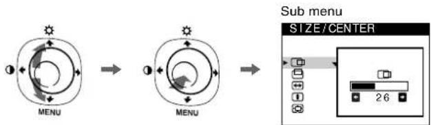 SONY HMDA230 - Navigating the menu - 2