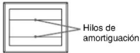 SONY HMDA230 - Si aparecen líneas finas en pantalla (hilos de amortiguación) - 1
