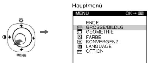 SONY HMDA230 - Navigieren in den Menüs - 1