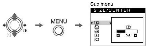 SONY CPDE230 - Navigating the menu - 2