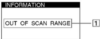 SONY CPDE230 - On-screen messages - 1