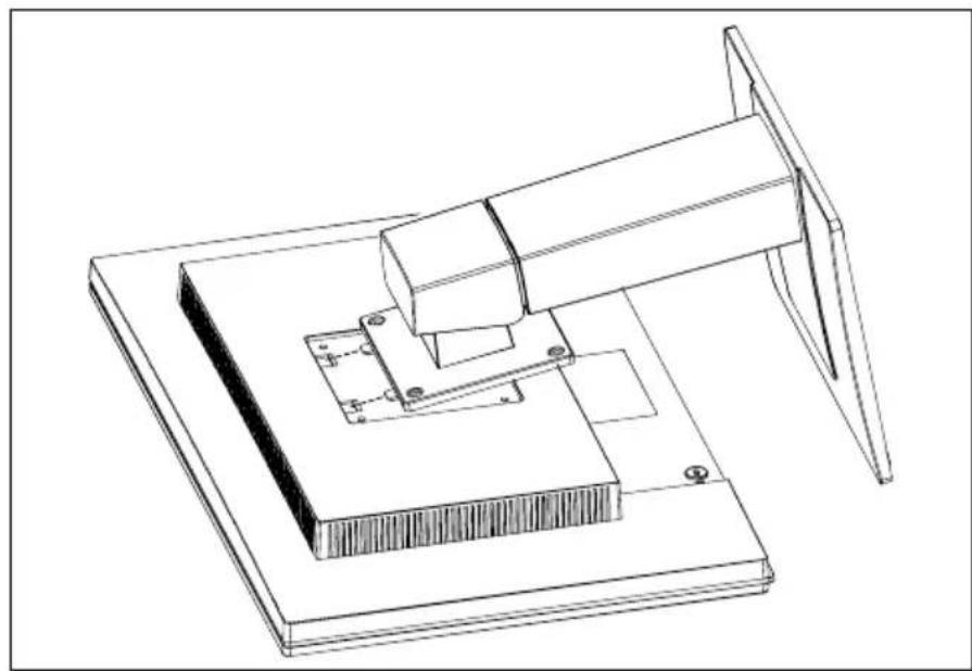 FUJITSU B24W5 ECO - Montage et démontage du pied du moniteur - 2