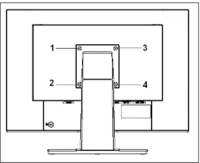 FUJITSU B24W5 ECO - Démonter le pied du moniteur - 2