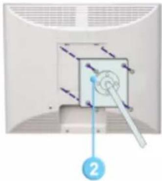 SAMSUNG SyncMaster 152V - Anbringen eines FuBes - 2