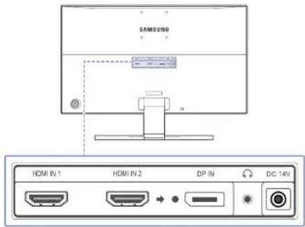 SAMSUNG U28E570D - Face arrrière - 1