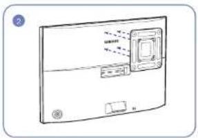 SAMSUNG U28E570D - Installation d'un support mural ou de bureau - 2