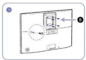 SAMSUNG U28E570D - Installation d'un support mural ou de bureau - 3