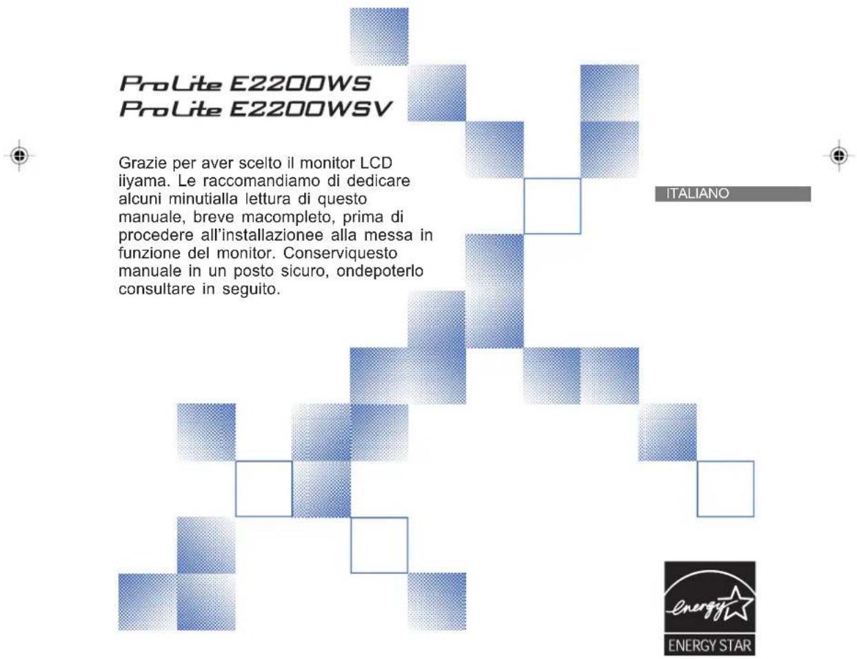 IIYAMA ProLite E2200WS - LCD Monitor - 1