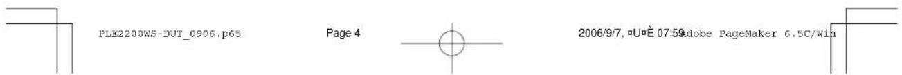 IIYAMA ProLite E2200WS - INHOUDSOPGAVE - 2