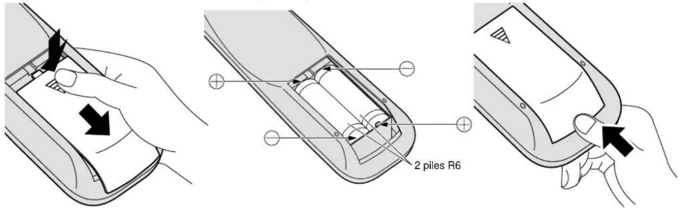 YAMAHA PDM1 - Le boîtier de télécommande est alimenté par 2 piles R6. - 1