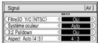 YAMAHA PDM1 - Affichage des menus sur l'écran avec la télécommande - 4