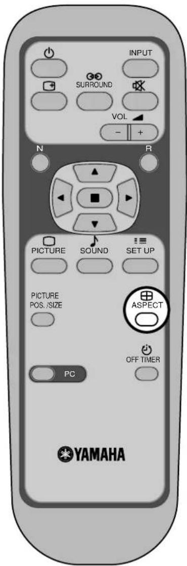 YAMAHA PDM1 - Comandi ASPECT (Rapporto tra altezza e larghezza immagini) - 1