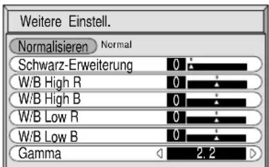 YAMAHA PDM1 - Die einzelnen einzustellenden Punkte wählen. - 4