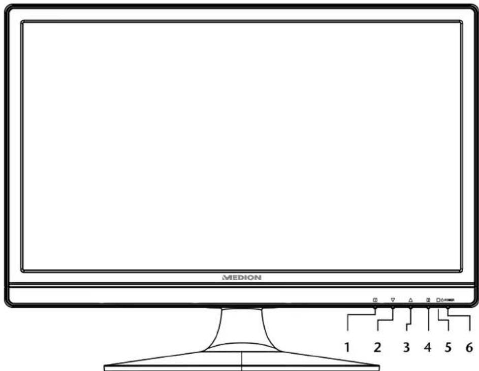 MEDION Akoya P54018 MD20338 - Vistas y Elementos de Control - 1