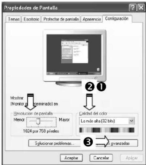 MEDION Akoya E51005 MD20138 - Configuración del monitor en Windows XP - 1