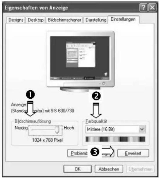MEDION Akoya E51005 MD20138 - Monitoreinstellungen unter Windows XP - 1