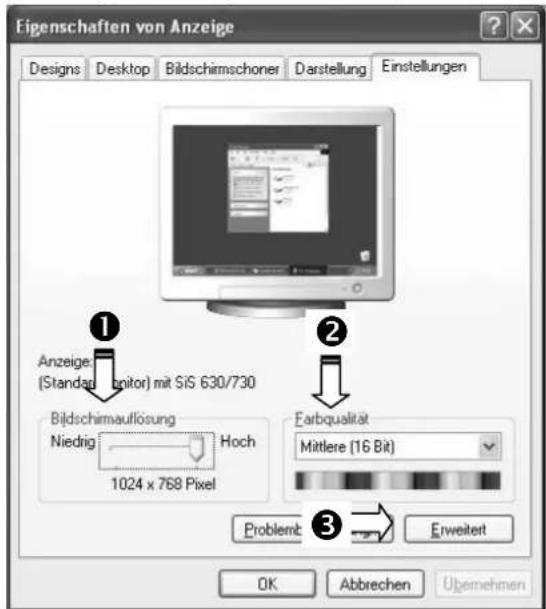 MEDION Akoya P54060 MD 20260 - Monitoreinstellungen unter Windows XP - 1