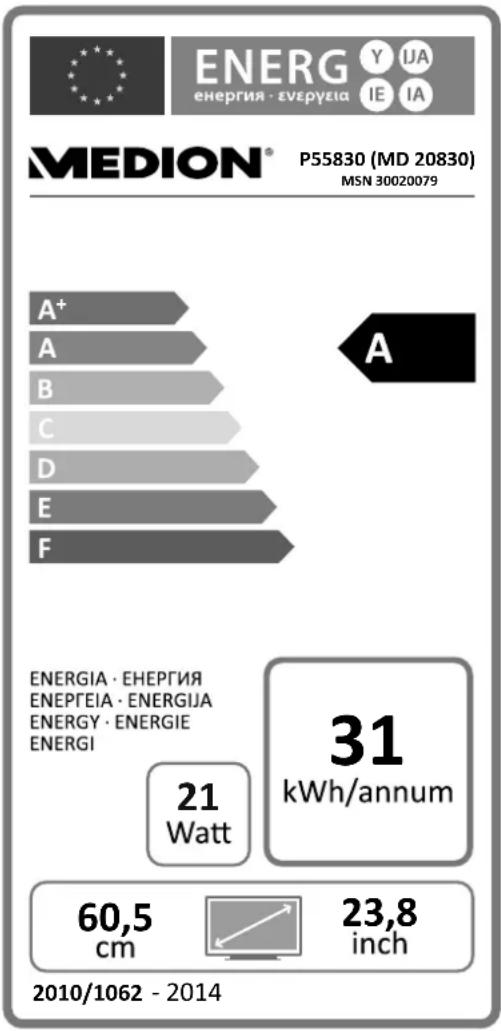 MEDION Akoya P55830 MD 20830 - Fiche technique - 1