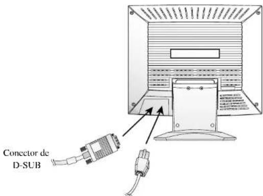 DAEWOO LB510B1 - CONECTANDO EL CABLE DE SENAL D-SUB Y VOLTAJE - 1